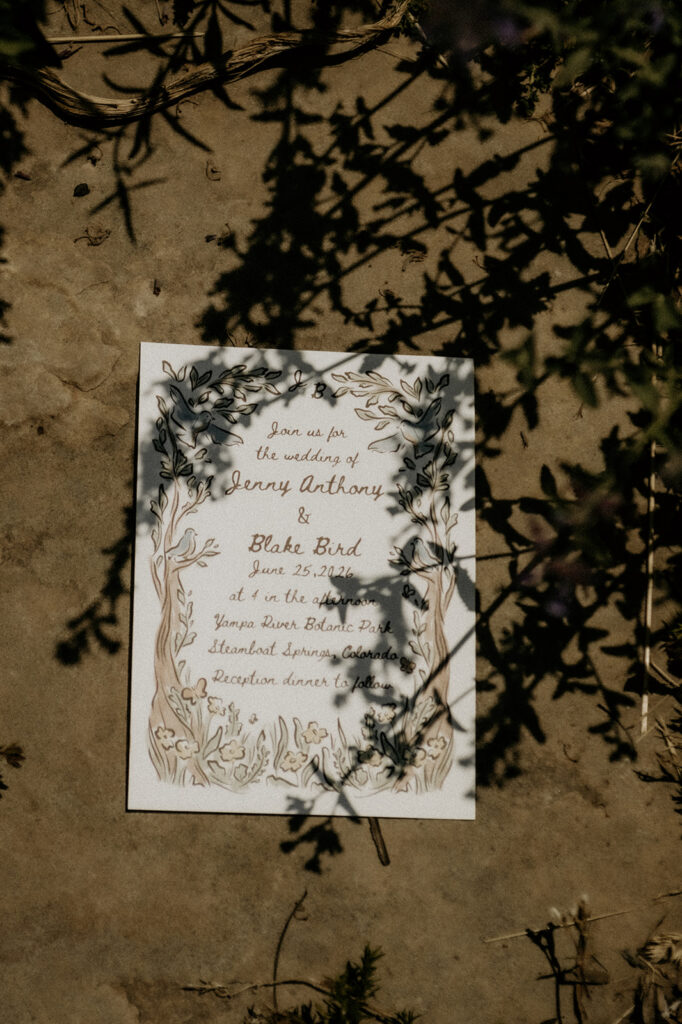 classic elegant wedding invitation 