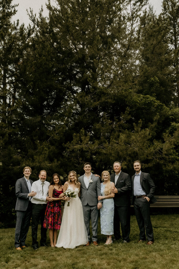 formal family photos at Yampa River Botanic Gardens